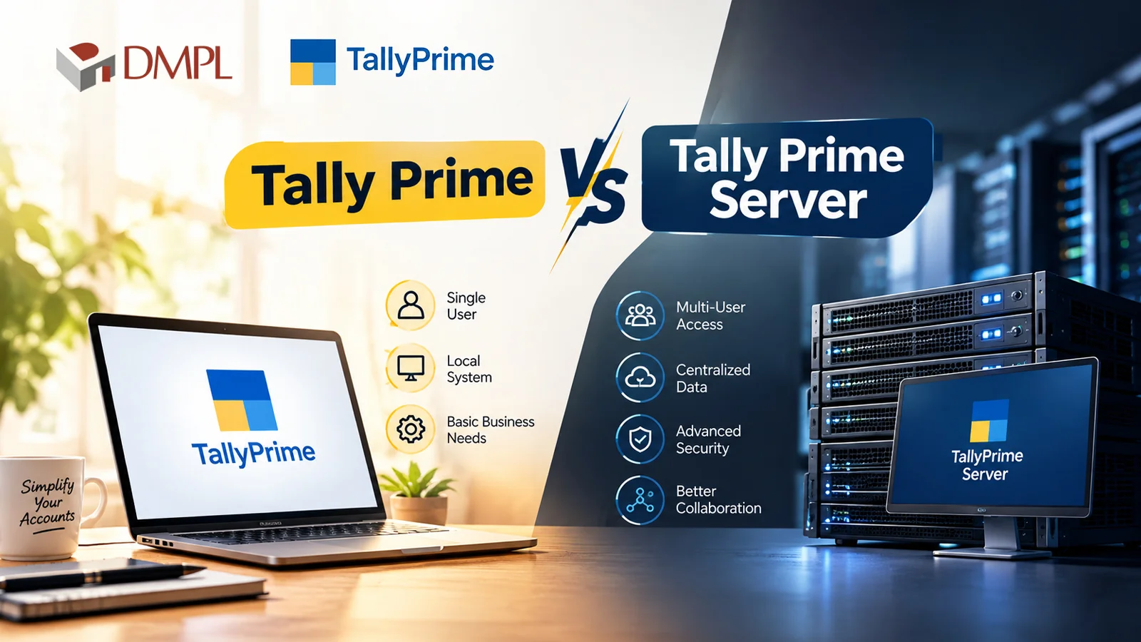 Tally Prime vs Tally Prime Server comparison guide