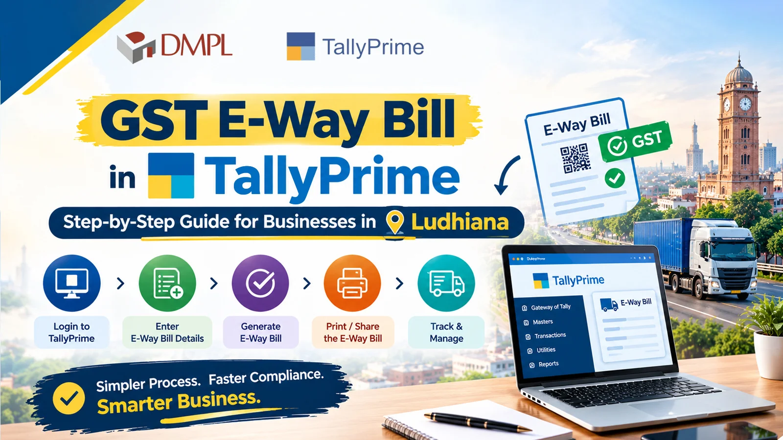 GST E-Way Bill generation in TallyPrime for businesses in Ludhiana