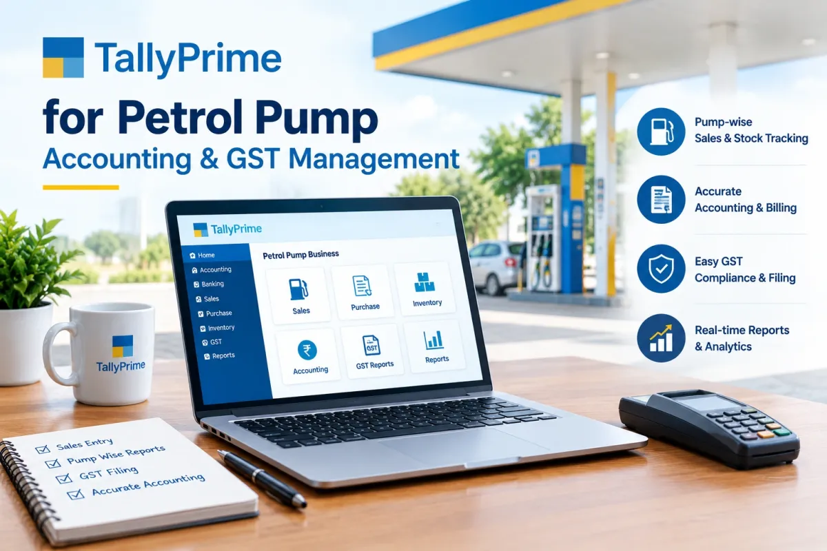 TallyPrime for Petrol Pump: Accounting & GST Management